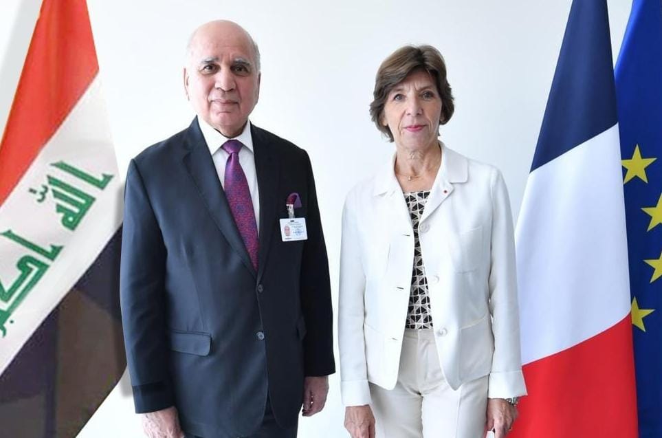 وزير الخارجيَّة العراقي يؤكد لنظيرته الفرنسيَّة على دور العراق في المنطقة