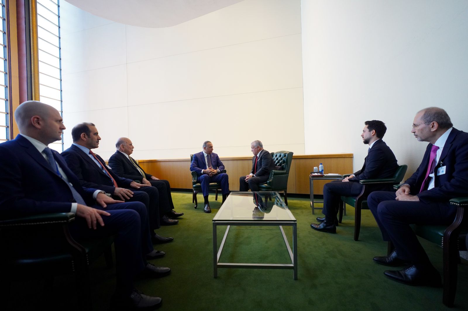 Al-Kadhimi Meets with King Abdullah II bin Al-Hussein of Jordan in New York