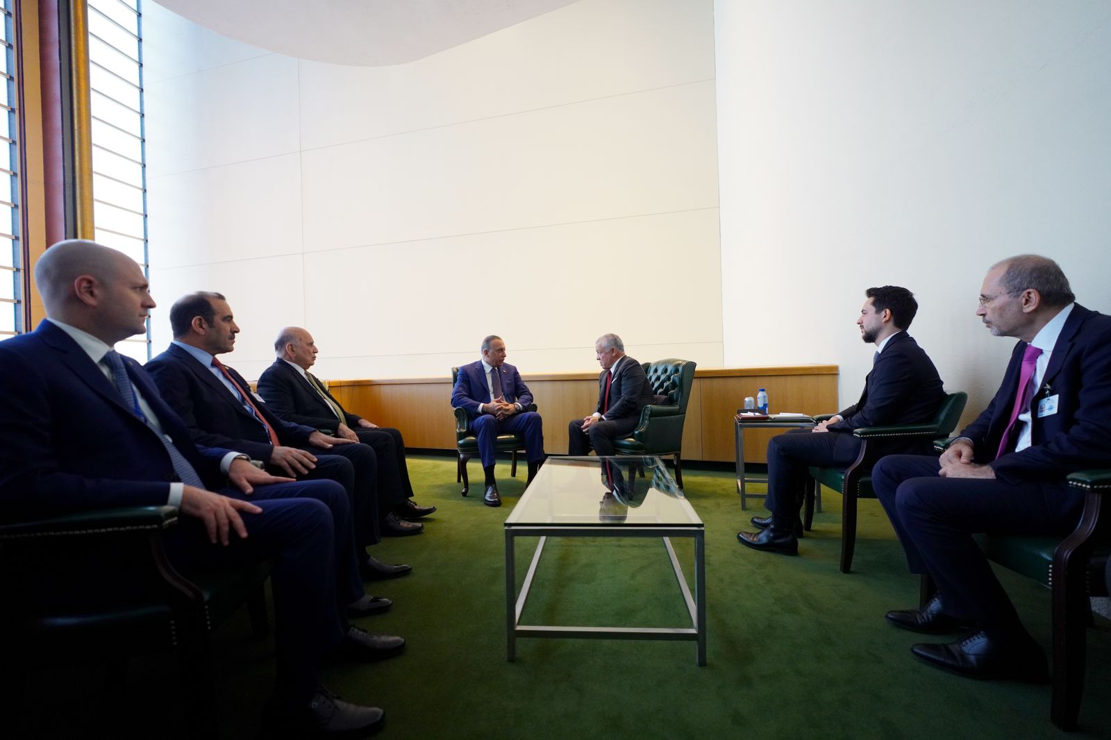 AlKadhimi Meets with King Abdullah II bin AlHussein of Jordan in New York