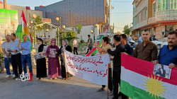 قضاء كفري يشهد وقفة احتجاجية تضامناً مع كورد إيران (صور)