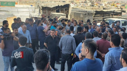 ذوو المهن الصناعية في السليمانية يحتجون على زيادة الضرائب (صور)