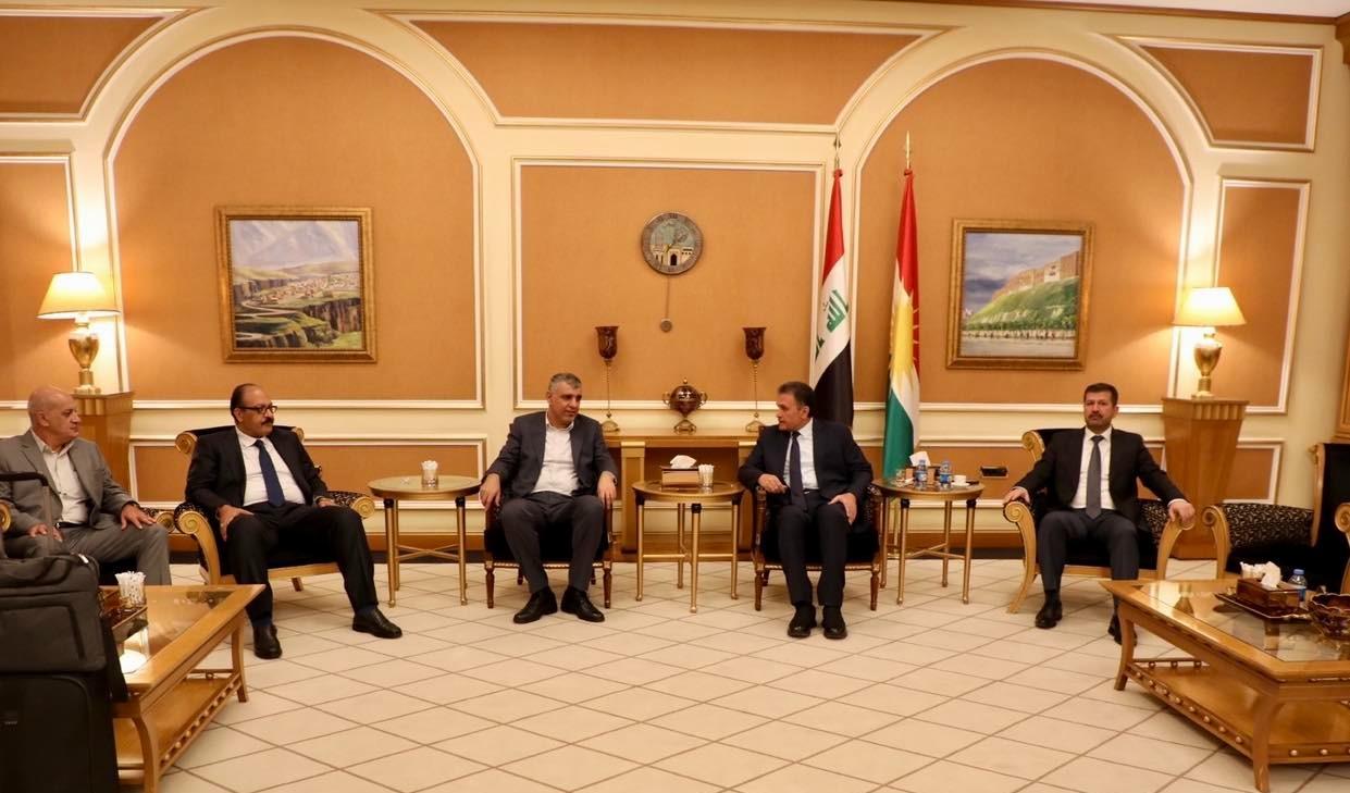 A delegation from the federal commission of military industries arrives in Erbil