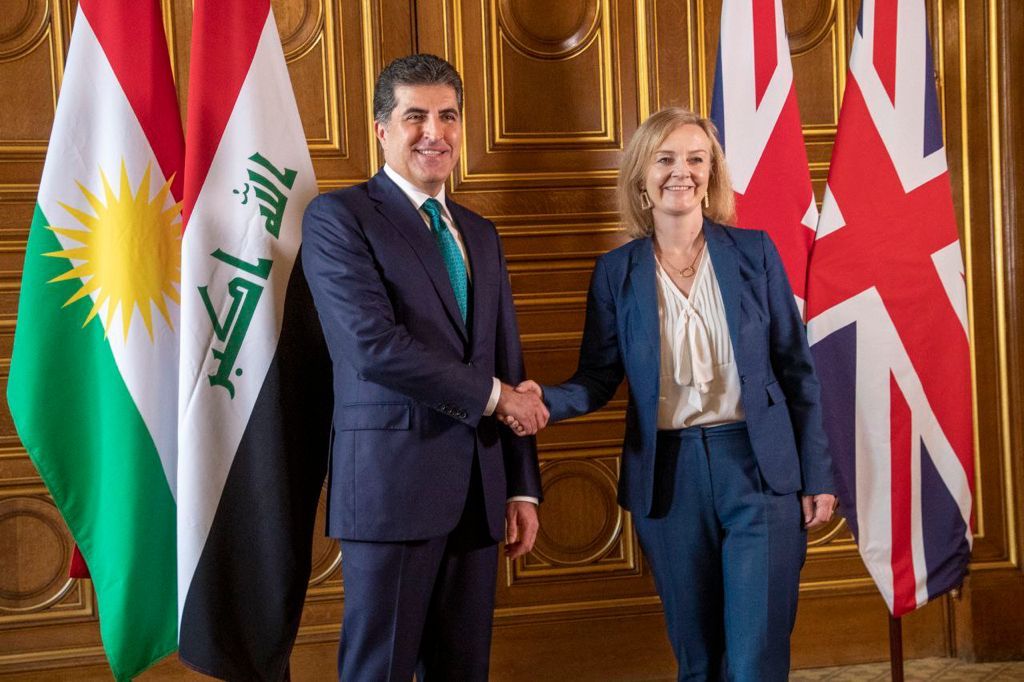 In a letter to President Barzani, UK's PM: Kurdistan is a key partner in the Middle East  