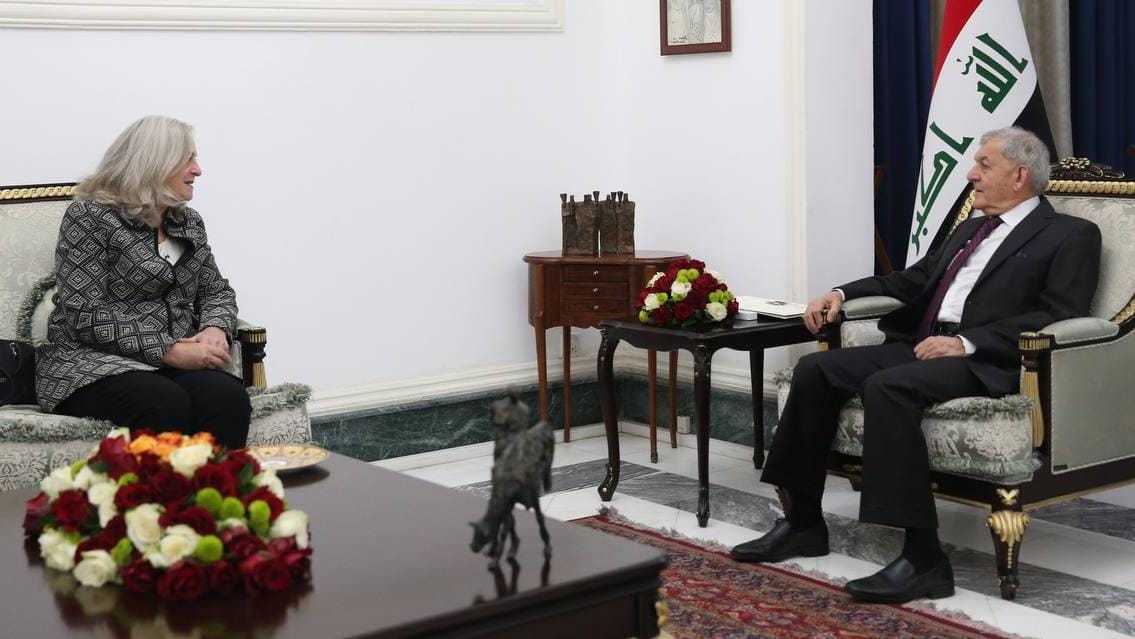 The new Iraqi President, and US Ambassador, discuss the bilateral relations