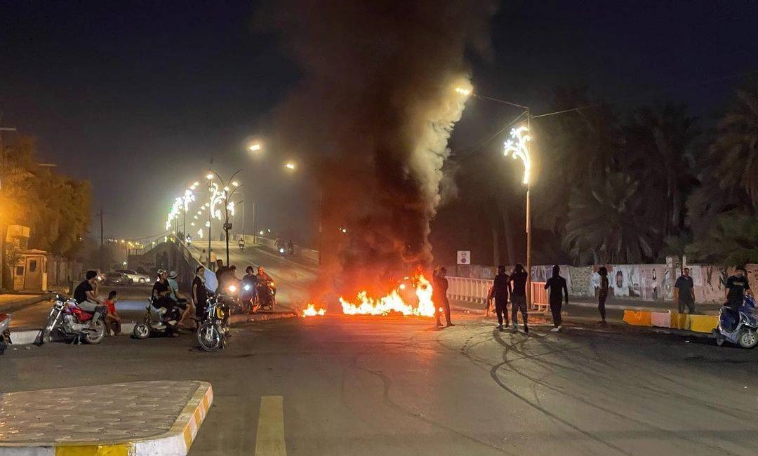 احتجاجات غاضبة تقطع شوارع حيوية وسط الناصرية