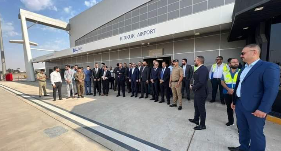 انطلاق أول رحلة خارجية من مطار كركوك الدولي 