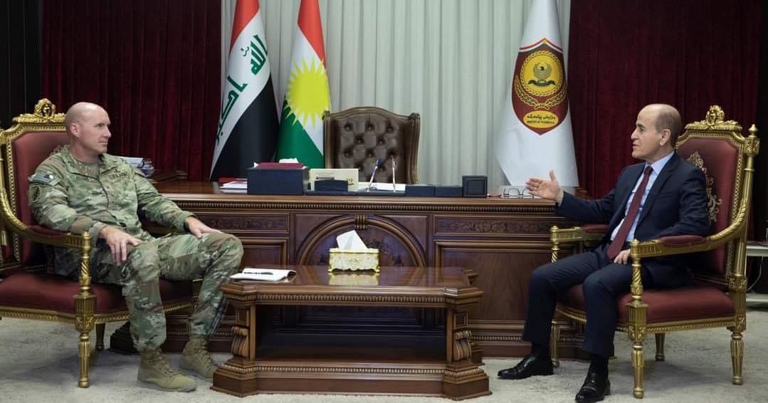 Kurdistan's Peshmerga minister and Coalition advisors discuss efforts to address security gaps