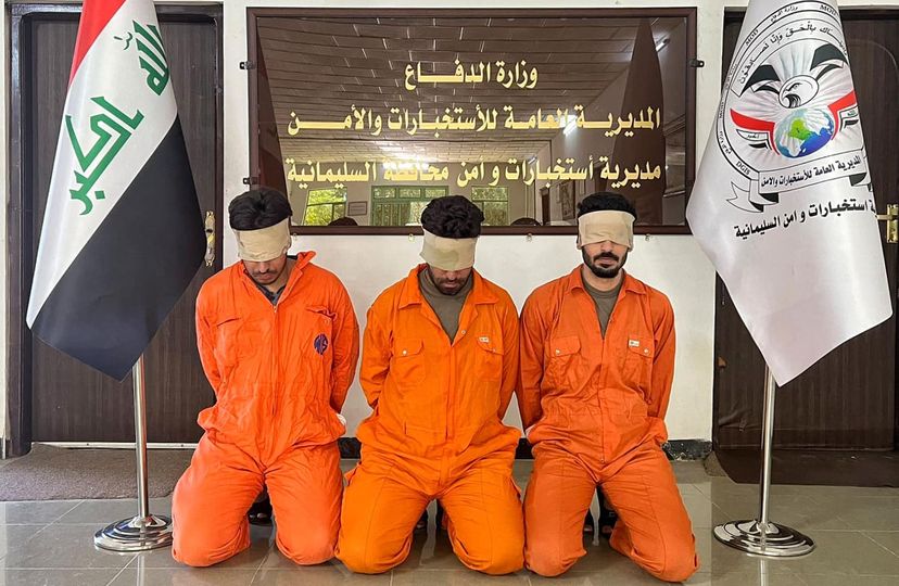 السليمانية.. اعتقال ثلاثة متهمين بالارهاب بعملية مشتركة للاسايش والاستخبارات والأمن الاتحادي