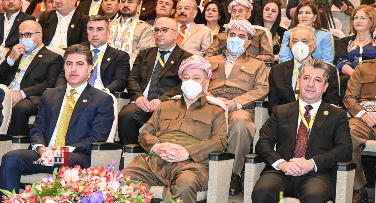 KDP reelects Masoud Barzani as president.. Nechirvan, Masoud Barzani as his deputies