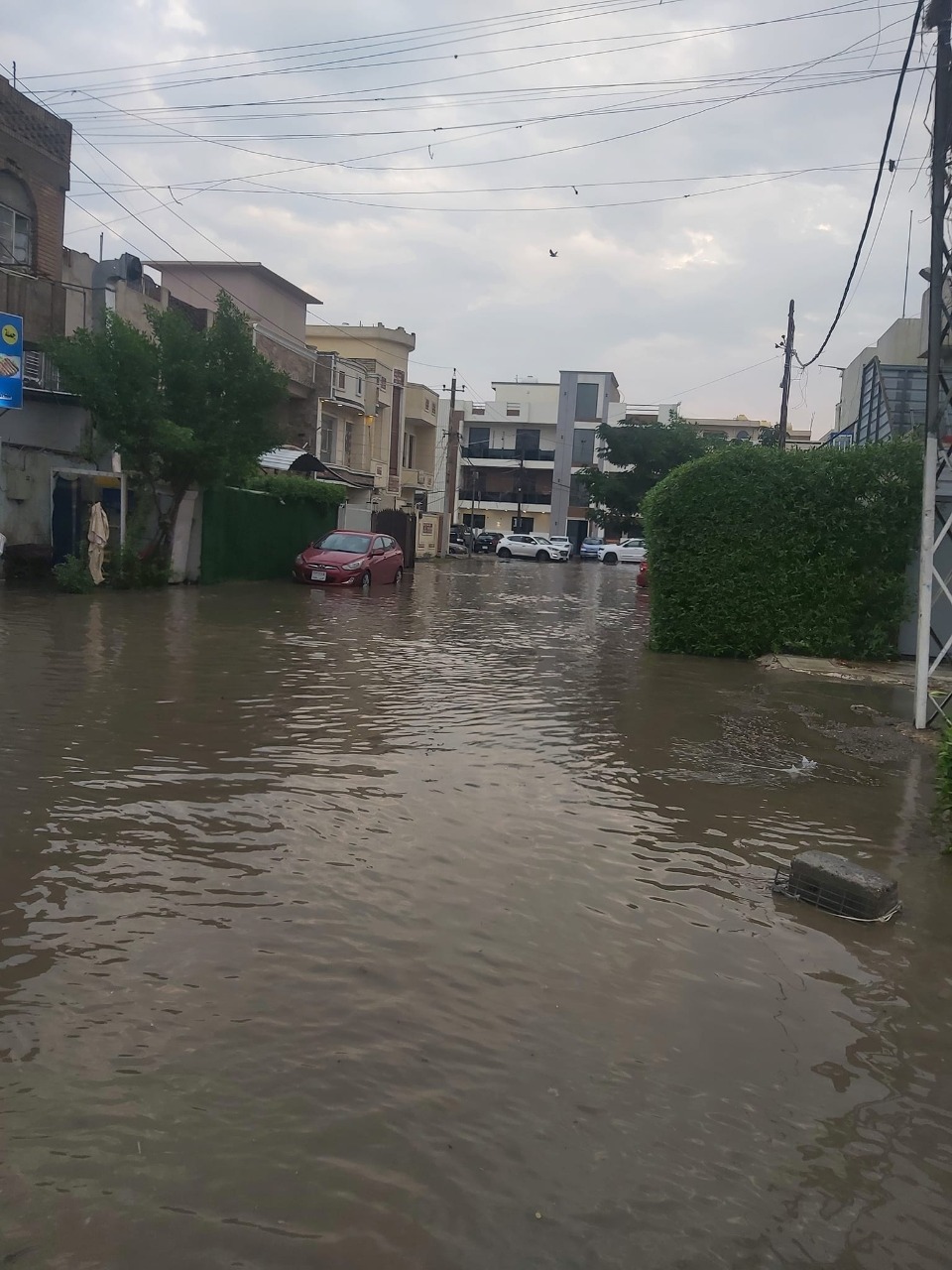 بعد 3 سنوات من القحط.. أمطار رعدية تغرق شوارع بغداد