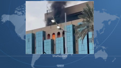 فيديو .. اندلاع حريق بفندق الشيراتون في البصرة