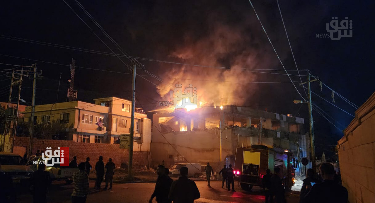 انفجار أنبوب للغاز داخل مبنى الاقسام الداخلية في محافظة دهوك (صور)