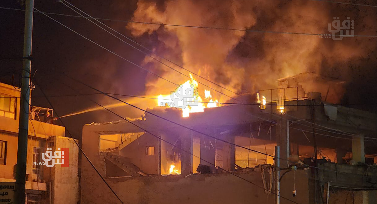 انفجار أنبوب للغاز داخل مبنى الاقسام الداخلية في محافظة دهوك (صور)