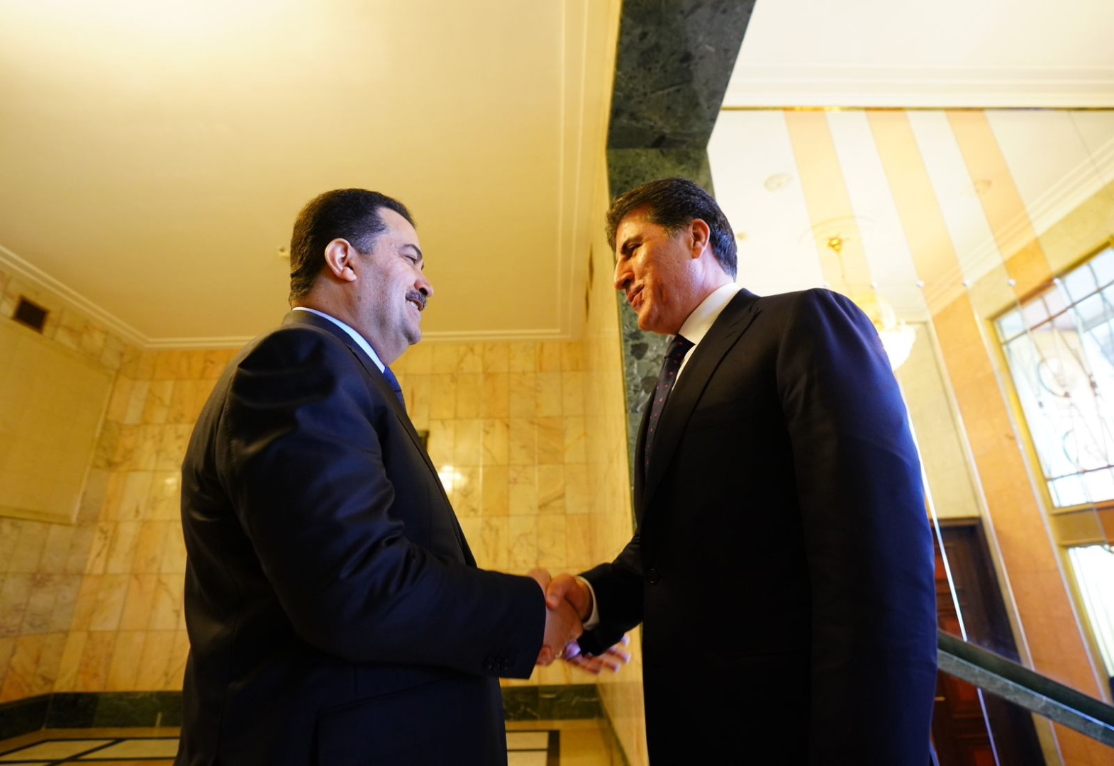President Barzani meets Prime Minister alSudani in Baghdad 