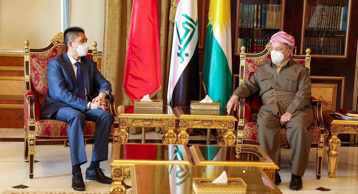 Barzani receives Chinese ambassador to Iraq