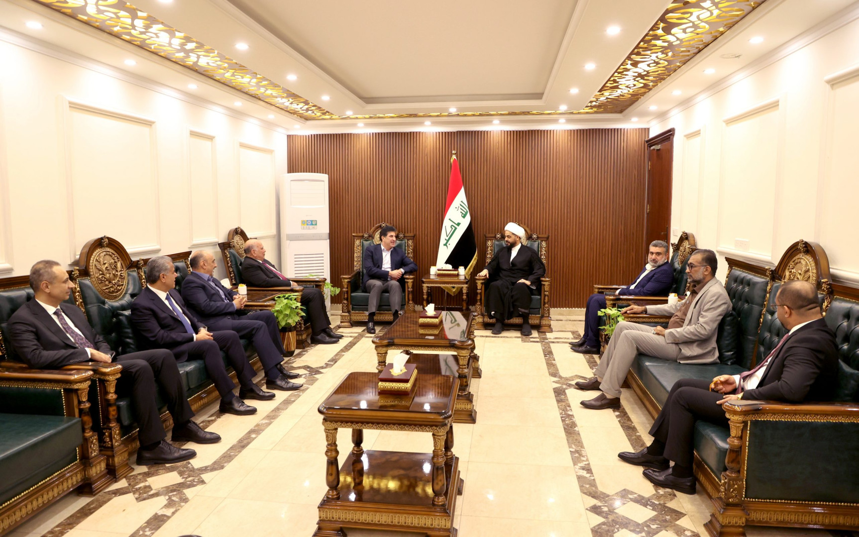 President Barzani discusses the security development with Al-Khazali