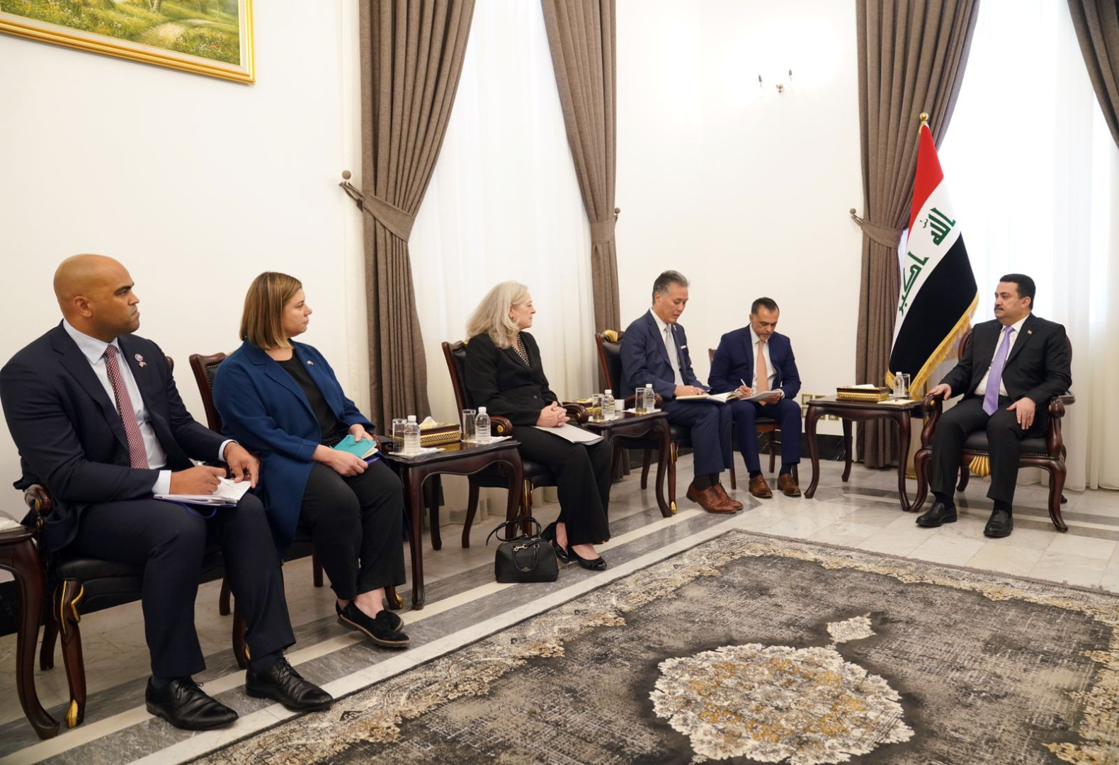 AlSudani discusses ties with Washington with first US legislative delegation since his election