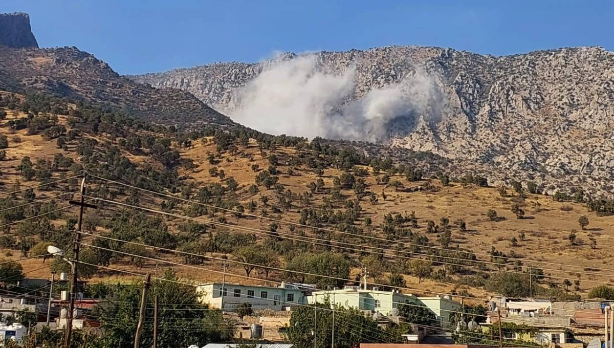 Turkey's air force bombs Mateen mountain