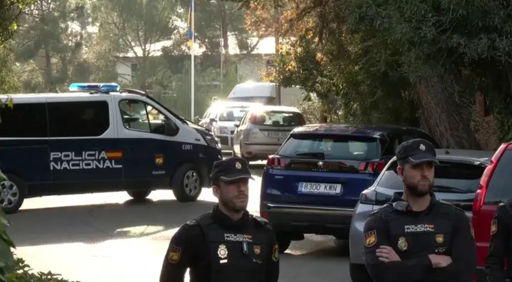 An explosion at Ukraine's embassy in Spain wounds one person,