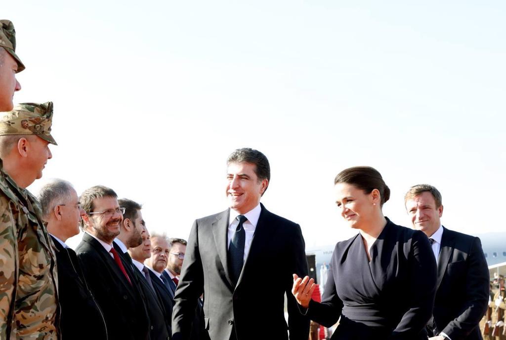 رئيسة هنغاريا تصل أربيل في زيارة أولى من نوعها.. صور