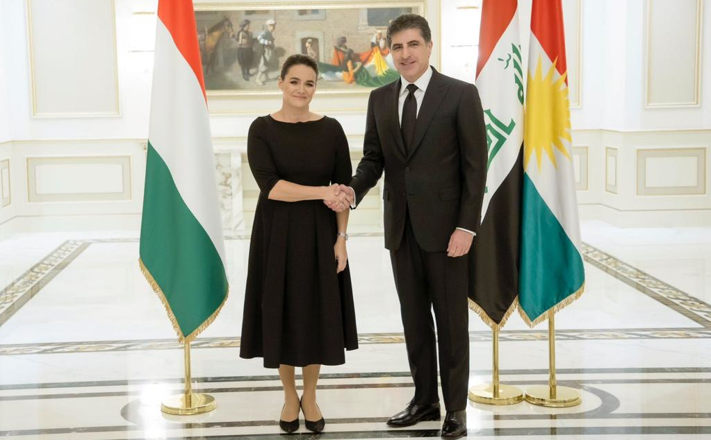 نيجيرفان بارزاني والرئيسة الهنغارية يؤكدان على ضرورة استمرار التحالف الدولي بدعم العراق