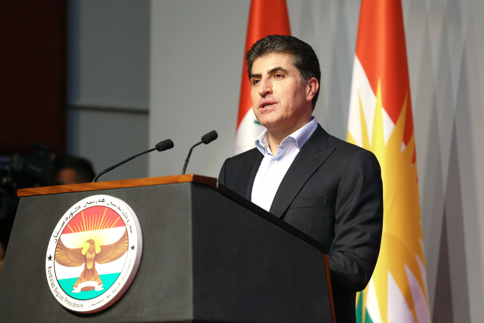 President Barzani: the Kurdish flag will always be flown
