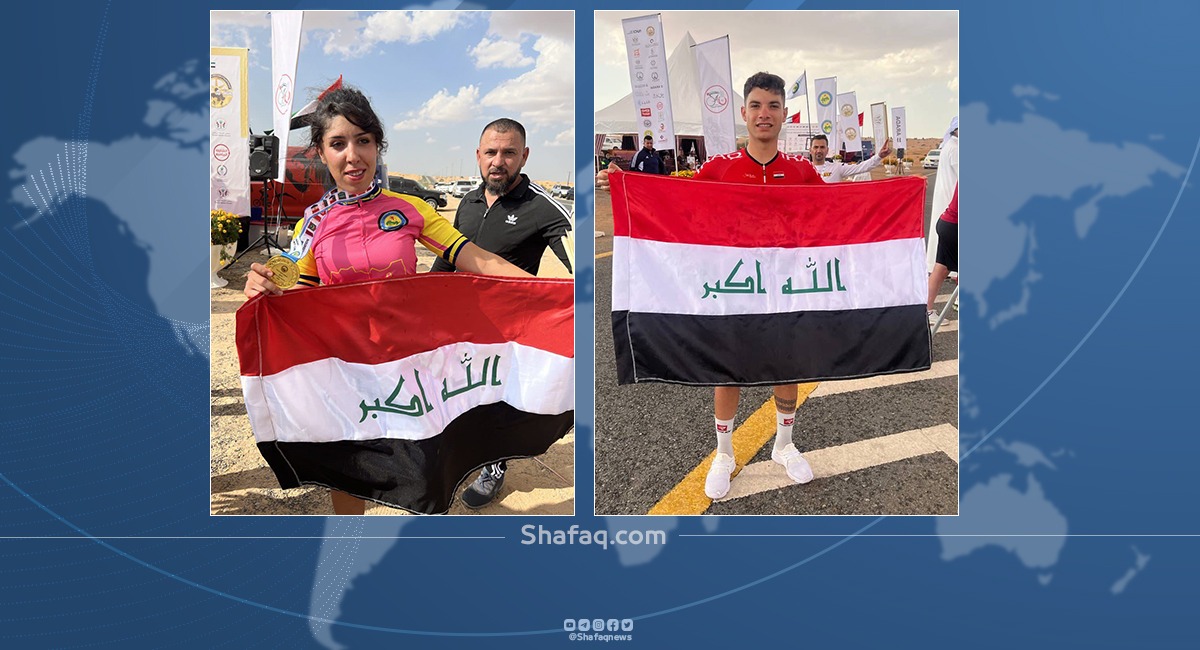 ذهبيتان للعراق في بطولة العرب للدراجات