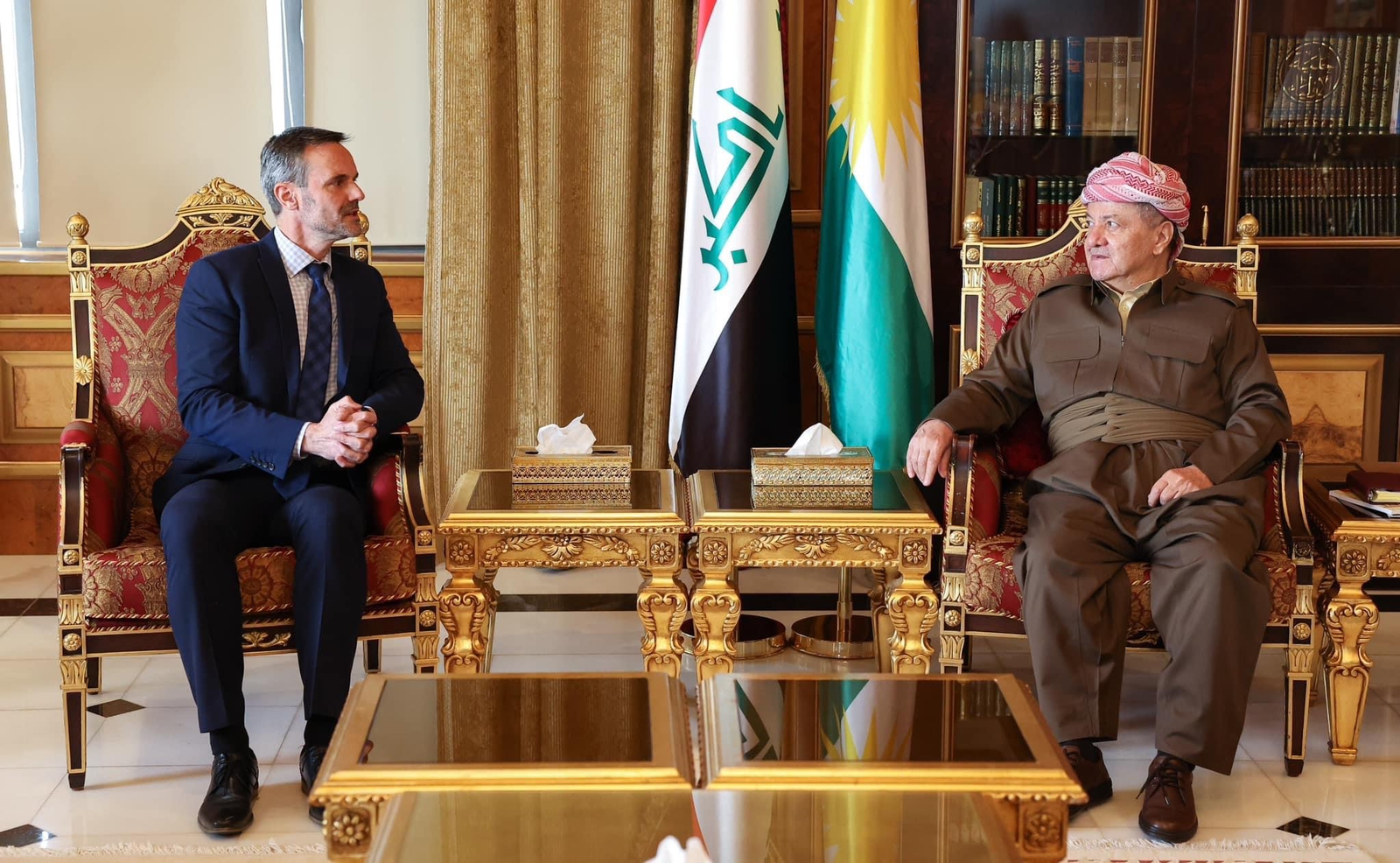 Masoud Barzani discusses food security with Dutch diplomat in Erbil