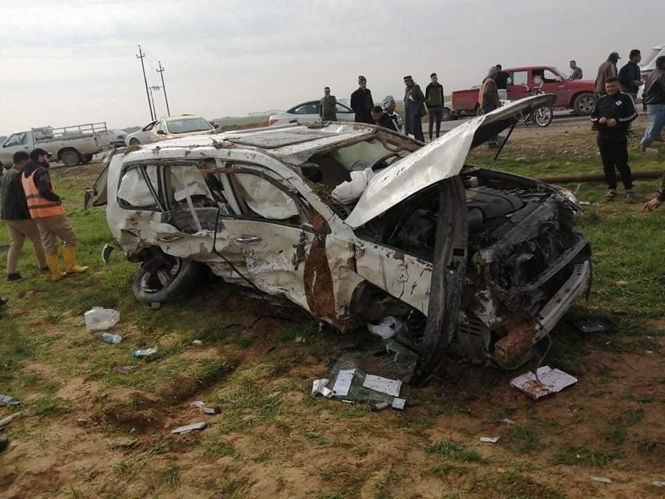 مصرع وإصابة 5 مدنيين بحادث سير "مروع" في صلاح الدين