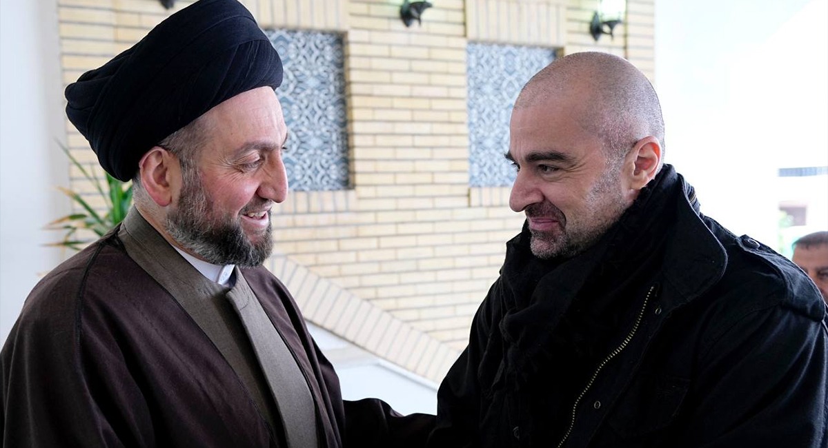 Al-Hakim receives PUK head Bafel Talabani