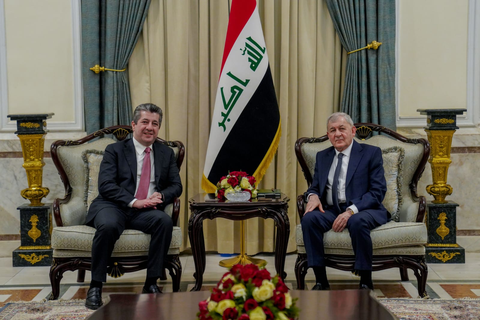 رئيس الجمهورية يؤكد على حل الملفات العالقة بين بغداد وأربيل لتمتين العلاقات