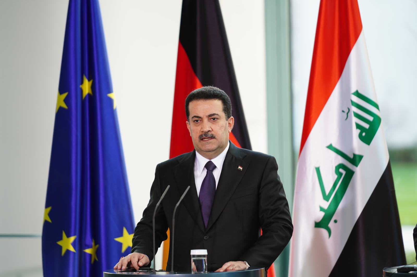 Al-Sudani from Berlin: Iraq no longer needs foreign combat missions on its soil