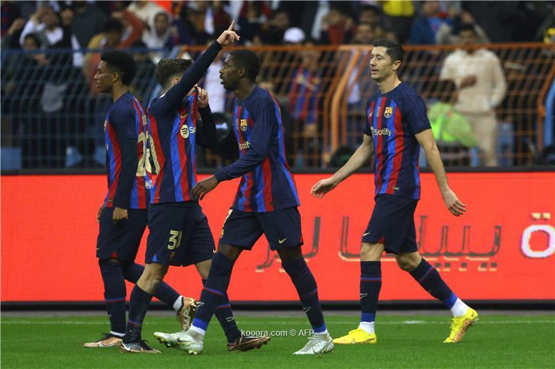 برشلونة بطلاً لكأس السوبر بثلاثية في ريال مدريد