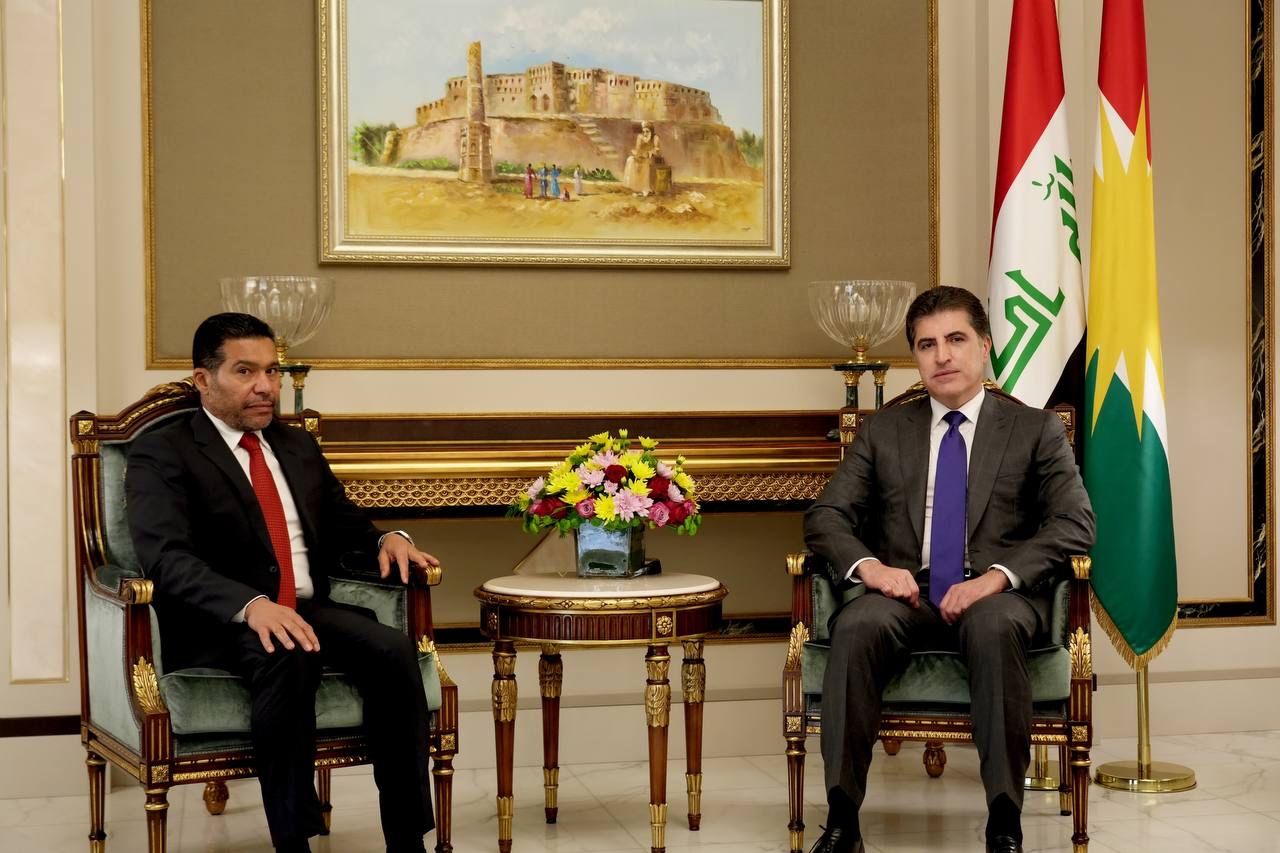 President Barzani receives Al-Zari in Erbil