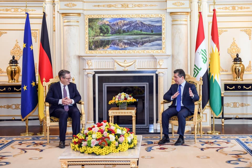 Kurdistans PM German diplomat discuss federal court and Sinjar agreement