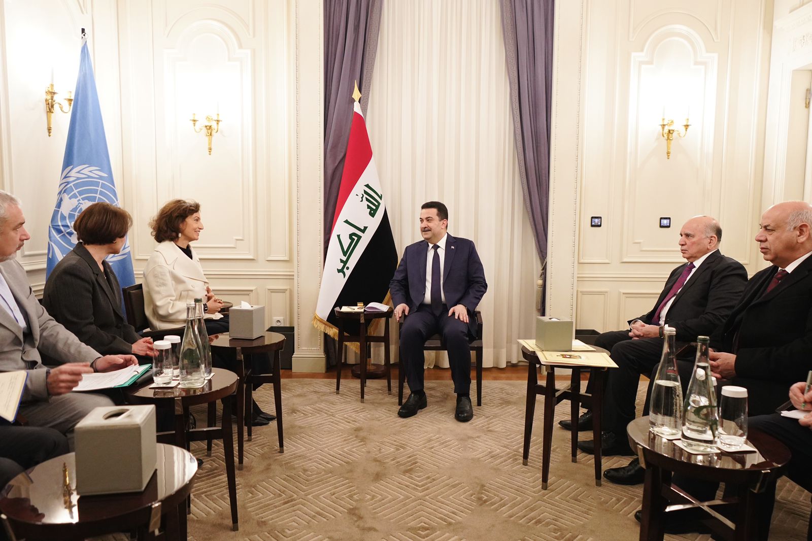 Iraq's PM, UNESCO chief discuss projects to prop up small and medium-sized businesses