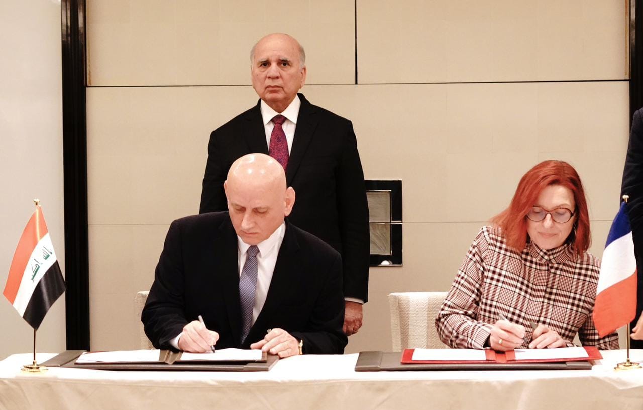Iraq and France sign three memorandums of understanding in different fields
