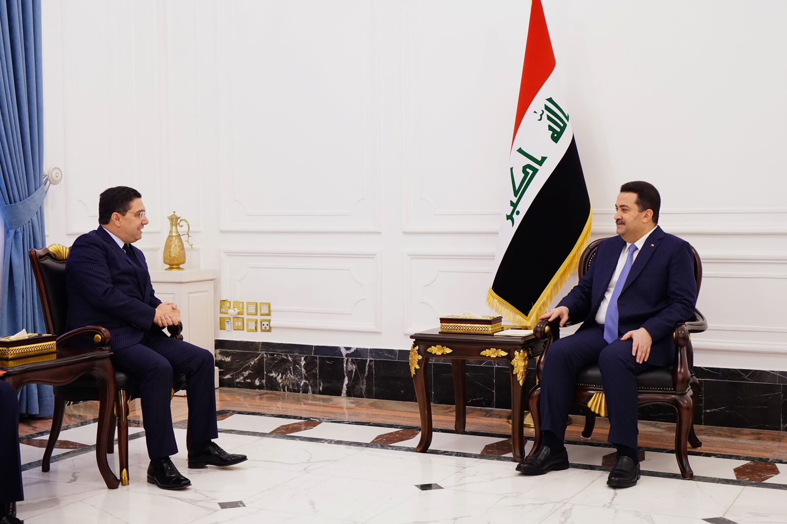 Iraq's PM and Morocco's FM discuss holding a joint economic forum