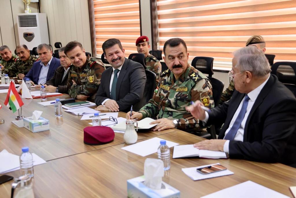 Peshmerga and US delegation discuss the Kurdish military forces' 2023 budget