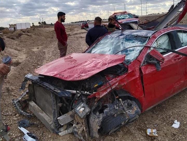 مصرع شخص بأول حادث مروري على طريق اليوسفية الجديد في بغداد