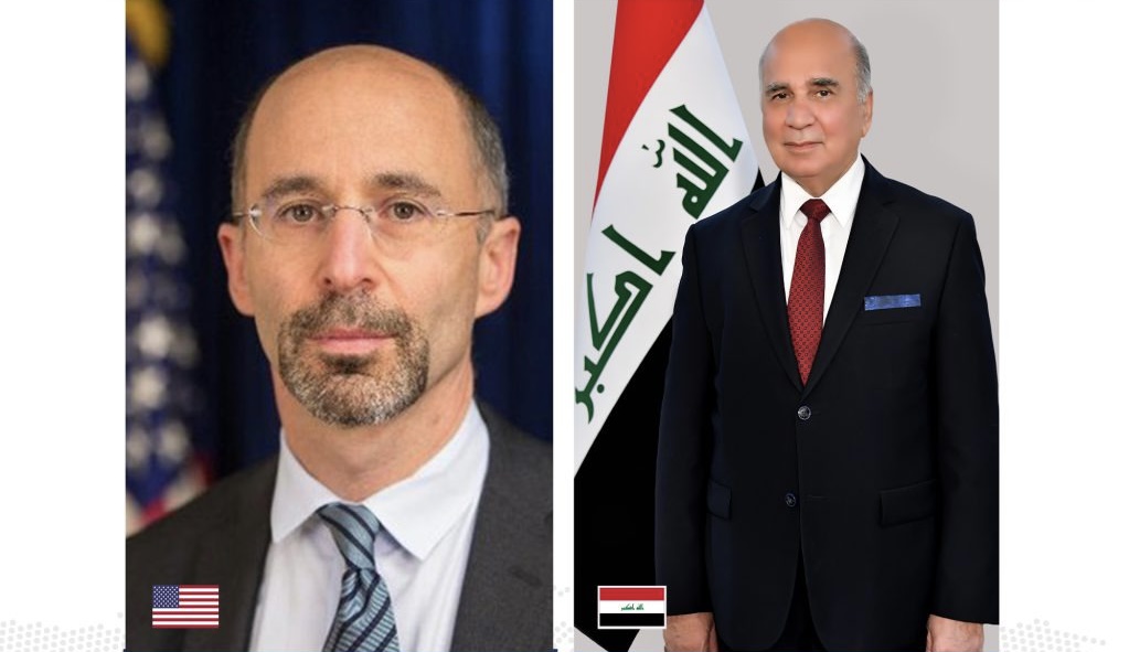 Iraq's top diplomat meets a senior US nuclear negotiator for Iran talks