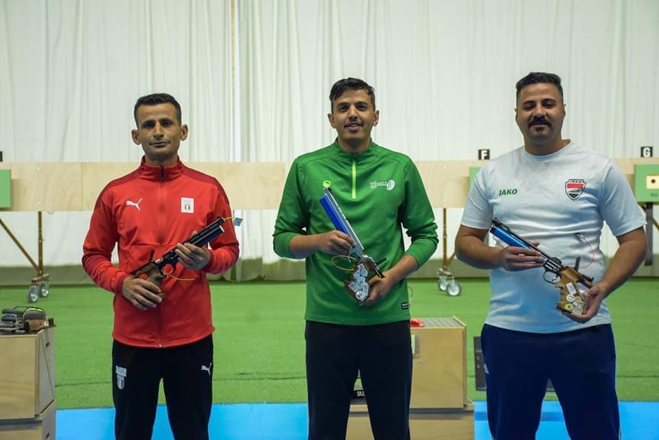 العراق يحصل على خمسة اوسمة بينها ذهبية في ختام البطولة العربية للرماية