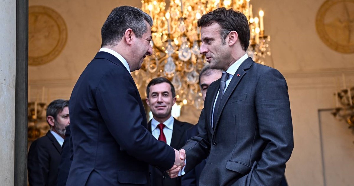 Barzani discusses trade and investment opportunities with Macron