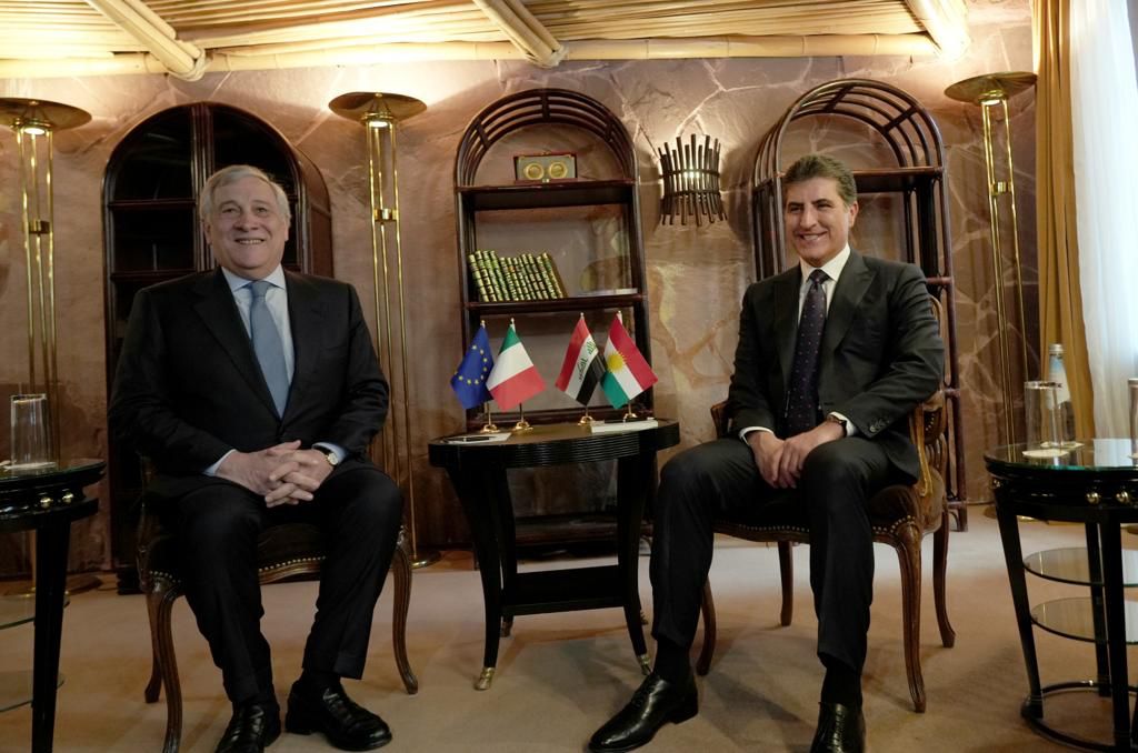 نيجيرفان بارزاني يبحث مع وزير الخارجية الايطالية الآثار في اقليم كوردستان والفرص الدراسية