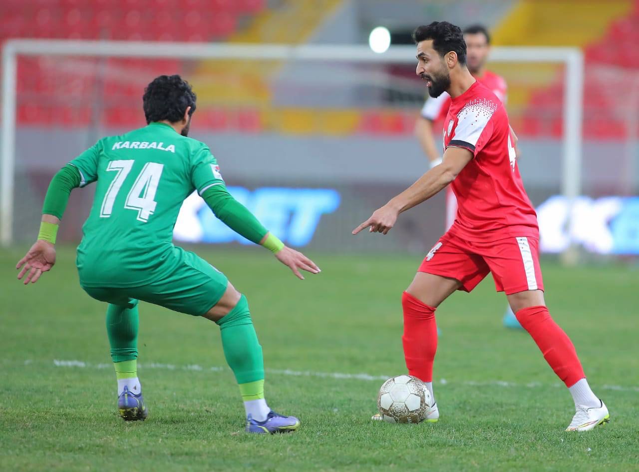 الدوري العراقي الممتاز.. تعادل إيجابي بديربي النجف وفوز مستحق لكربلاء