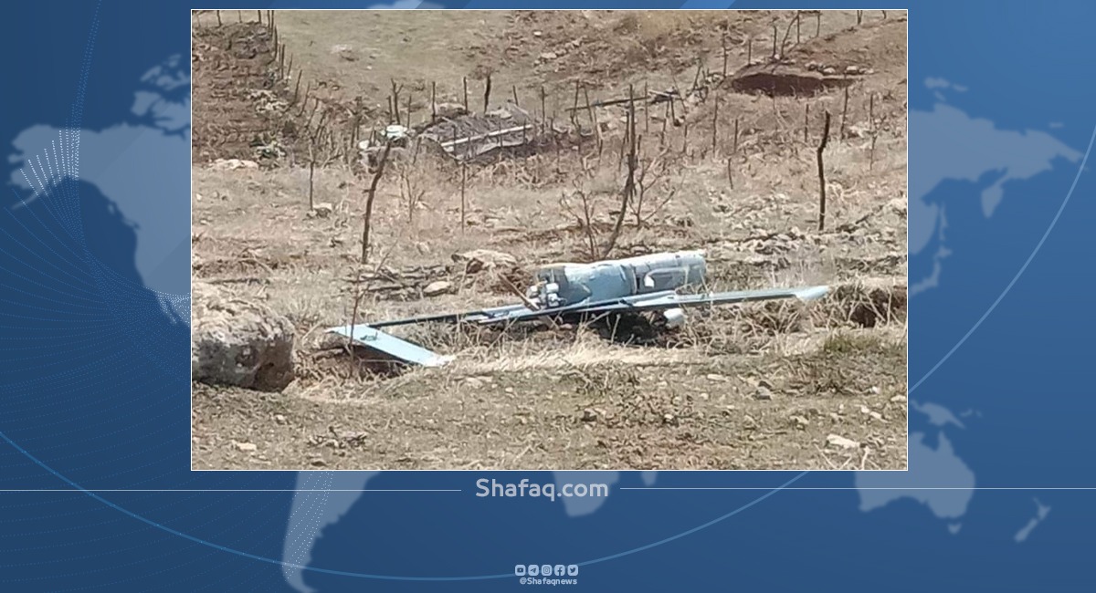 سقوط طائرة مسيرة مجهولة في قضاء العمادية بمحافظة دهوك