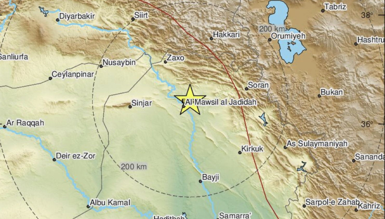 Two moderate quakes hit Iraq on Saturday