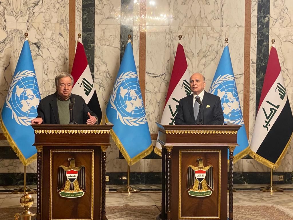 UN Secretary-General and Iraqi FM Discuss Regional Affairs