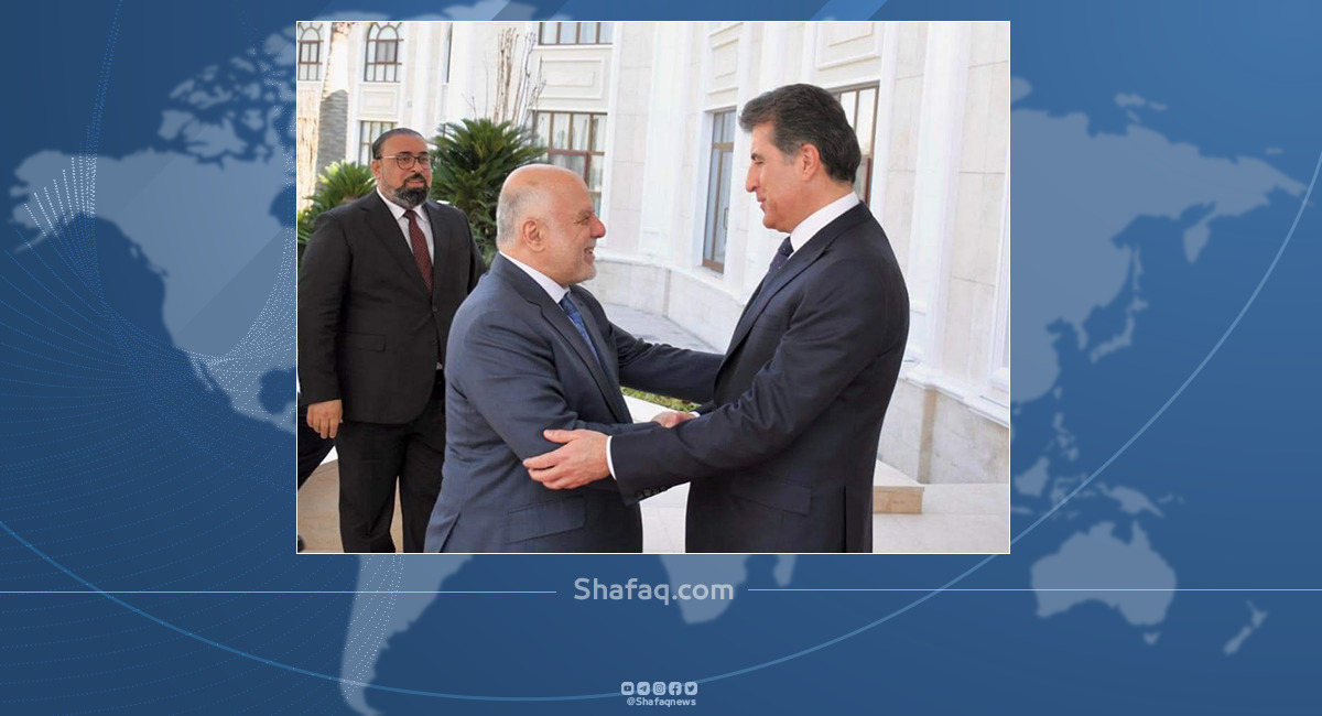 President Barzani AlAbadi to solve the BaghdadErbil issues through dialogue