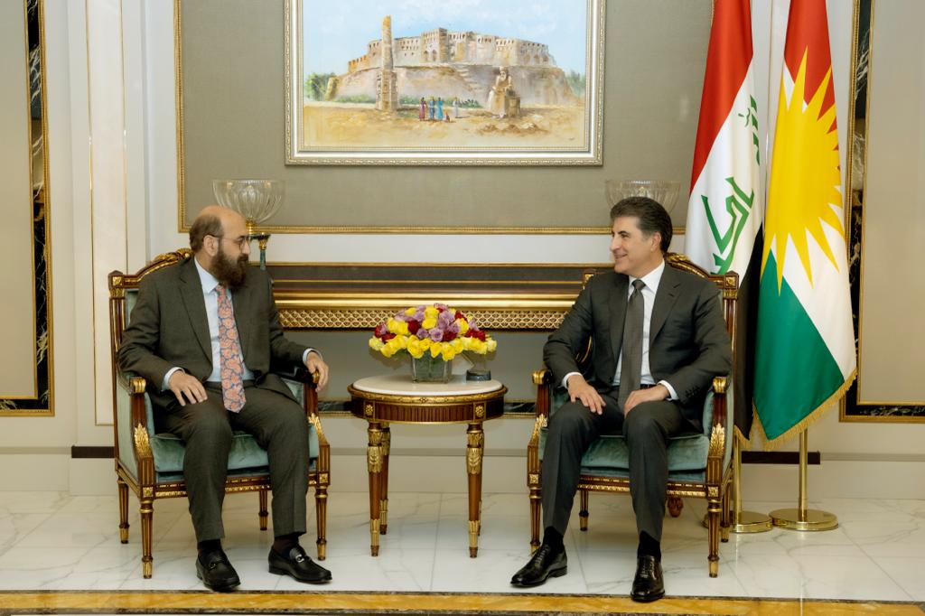 President Nechirvan Barzani receives Mir Hazim Tahsin Beg of Yezidis